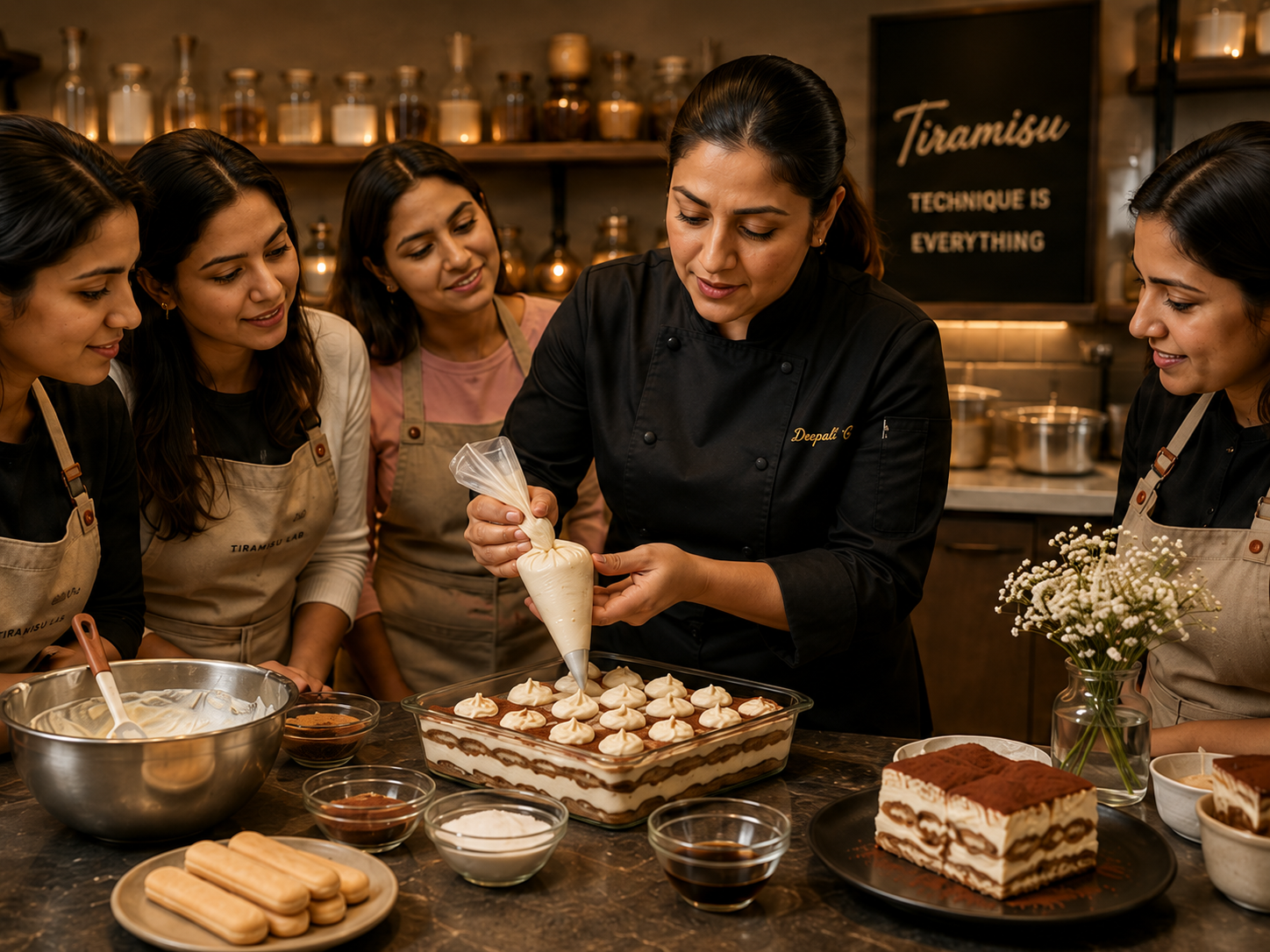 Blind tiramisu tasting at Baker Summit